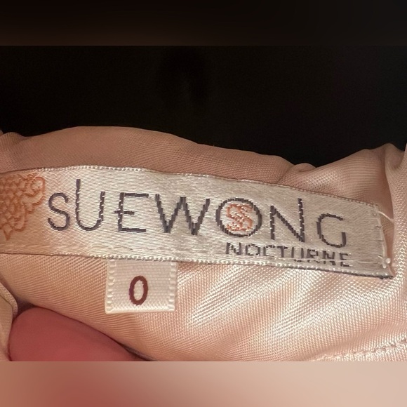 Sue Wong Nocturne Lace Cream Cocktail Dress Floral Pattern Lace Mini Sz 0 - Picture 7 of 8